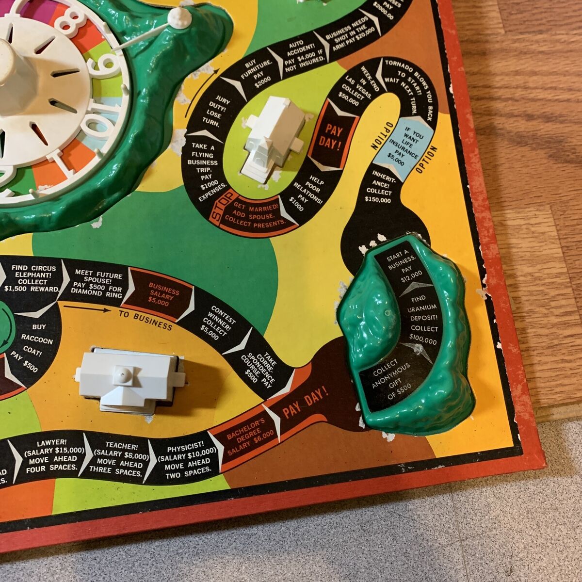 Vintage The Game Of Life Board Replacement Parts/Pieces Only, 1960