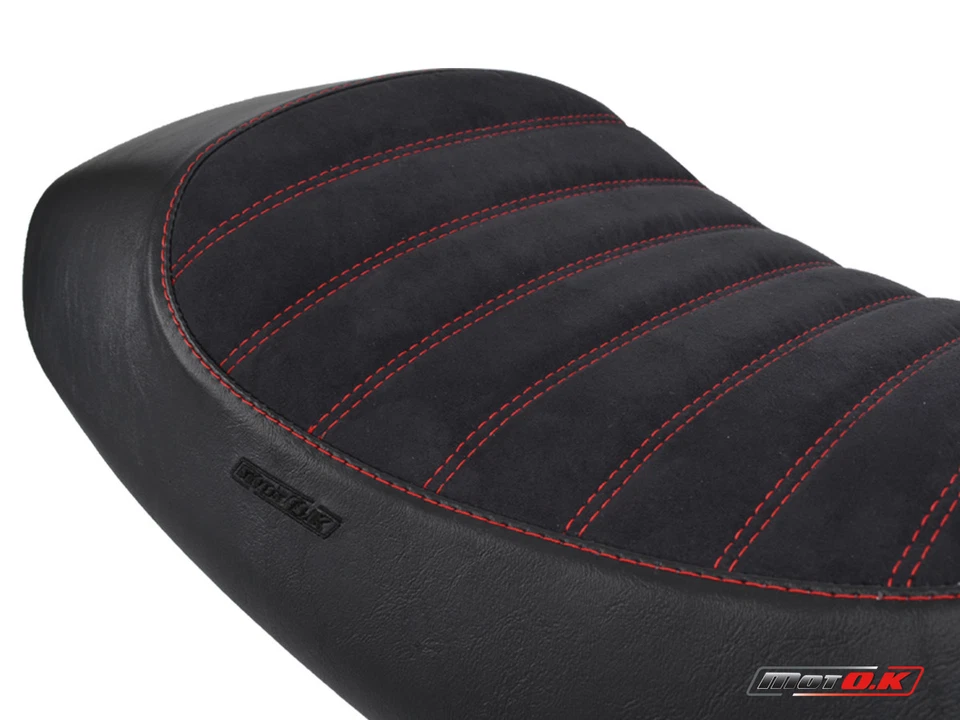 Ducati Monster 400 600 620 695 900 1994-2007 MotoK Seat Cover cafe racer red 1 - Image 4 of 4