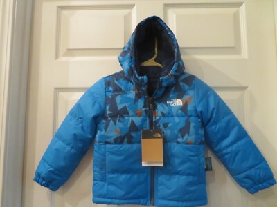 NWT Toddler Boys Blue Reversible The North Face Coat, 2T