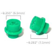 2pc BTO Newly Made Aurora T-Jet Thunderjet HO Slot Car Large Size Wheels GREEN