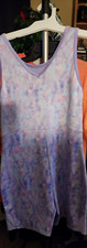 CAT  JACK Girls' Purple Pastel Tie-Dye One-Piece Leotard Gymnastics Size 14 NWT