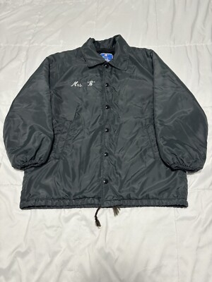 Vintage 90 s Champion Sherpa Lined Coaches Jacket Size S Mrs. B School Teacher