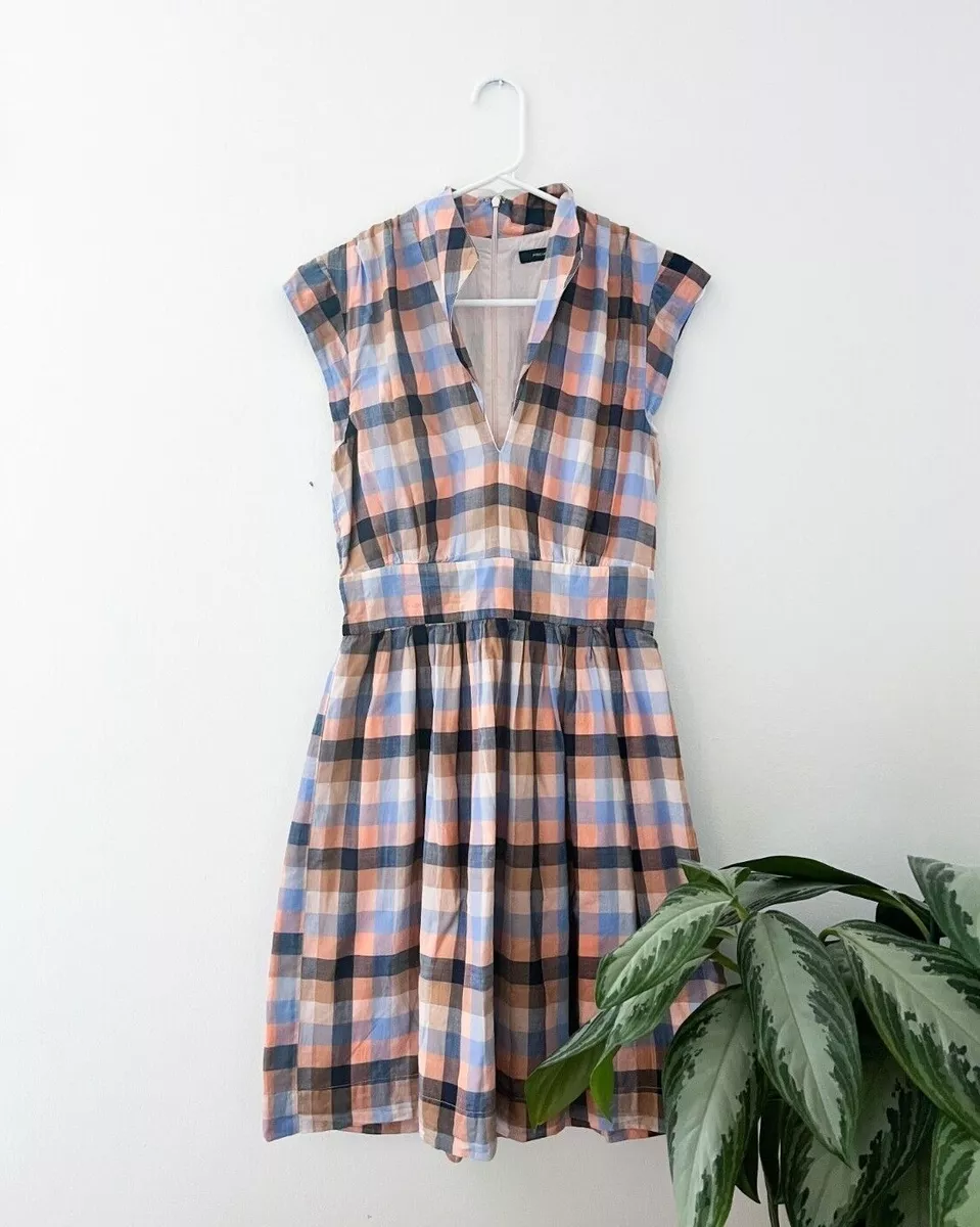 Plaid summer dress sale