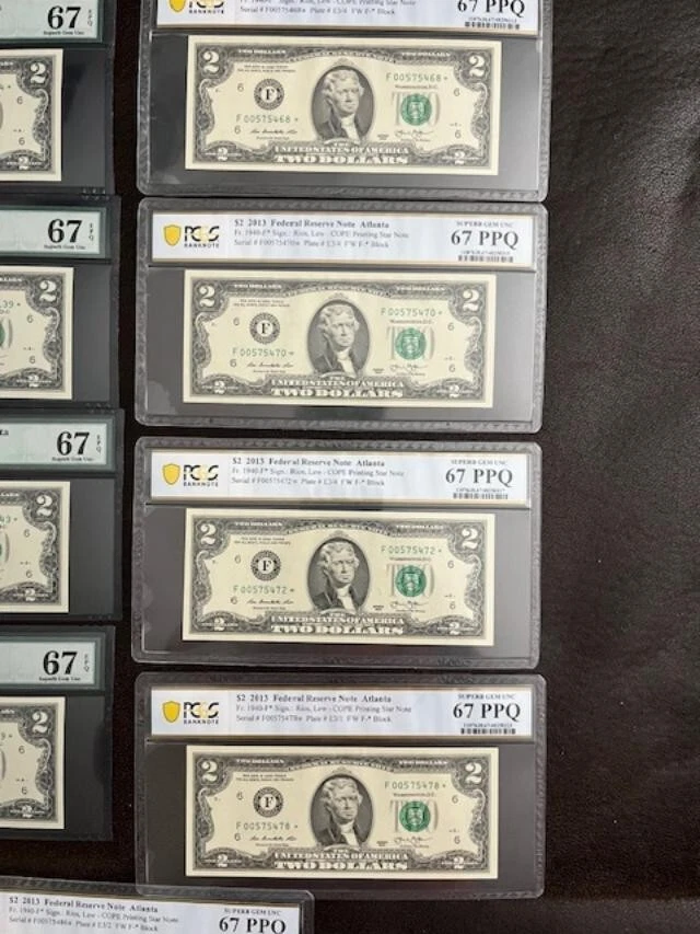 2013* $2 Atlanta Star Note FRN (F* Block) PCGS 67 EPQ Superb Gem Uncirculated - Image 2 of 4