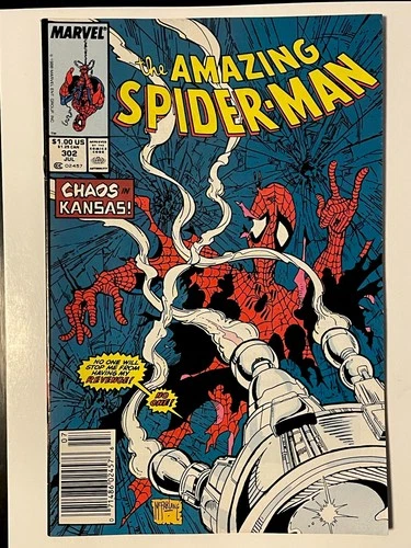 Amazing Spider-Man #302 (1988)Todd McFarlane Cover Newsstand VF+/NM