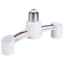 E27 Light Socket Splitter 2-in-1 Dual Bulb Adapter Converter, Screw in Two Me...