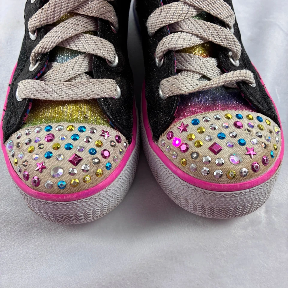 Zapatillas altas Skechers Twinkle Toe iluminadas niñas 1,5 Pop Princesa Mariposa Foto 3 de 4