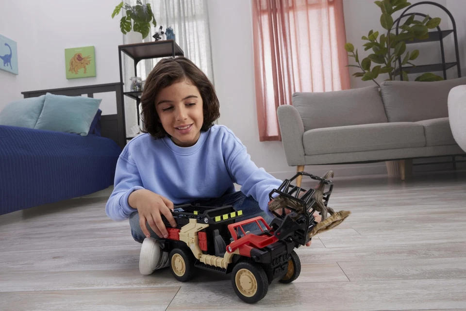 Matchbox RC Jurassic World Toy Truck, Remote-Control Battery-Operated Vehicle... - Image 2 of 4