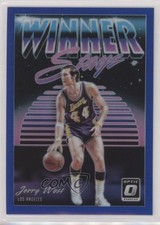 2018-19 Panini Donruss Optic Winner Stays Blue Prizm 3/85 Jerry West #19 HOF rf2