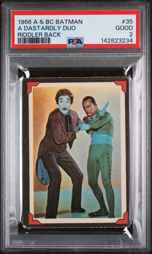 1966 A&BC Batman Riddler Back #35 — PSA 2