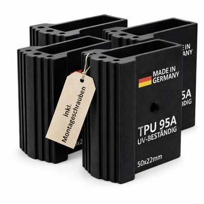 4x Ersatz Leiterfüße für Traversen Aussenschuh  in verschiedenen Größen aus TPU