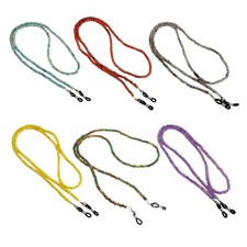 Stylish Glass Beaded Eyeglass Holder Necklace Cultural Charm Everyday Essential