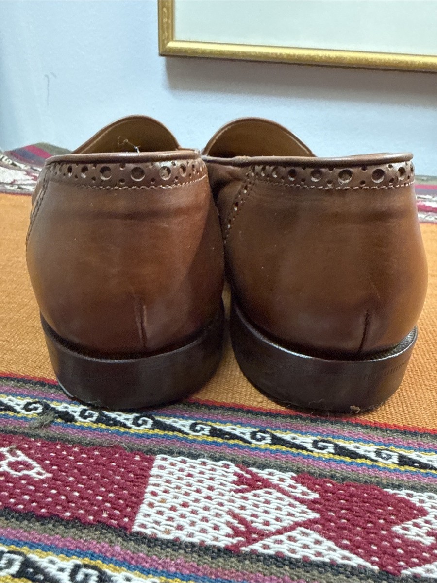 Cable &‎ Co. Mens Woven Leather Tassel Loafers Dress Shoes Brown Made in Italy Cable & Co, Brown, Brogues, Leather, Men main image 3