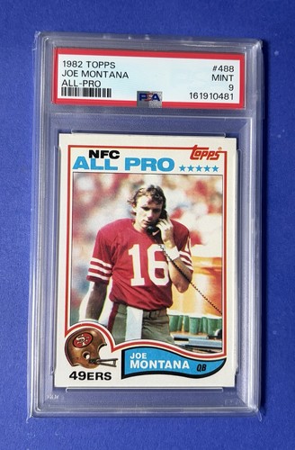 1982 Topps Joe Montana San Francisco 49ers All Pro #488 PSA 9 MINT