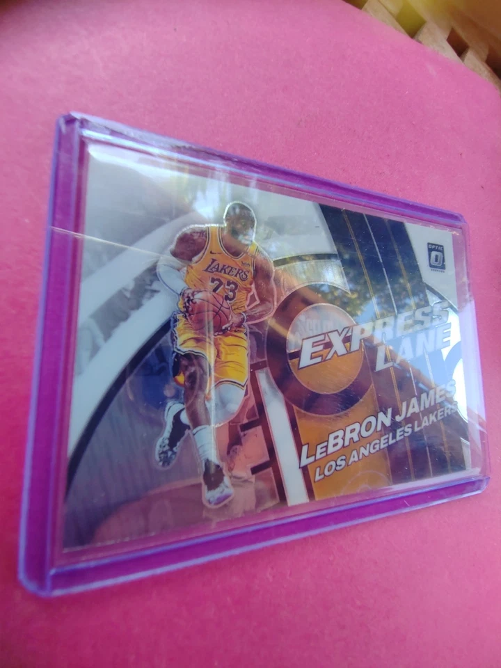 LeBron James Los Angeles Lakers Carte Basket-ball NBA Express Lane Optic - Photo 2/3