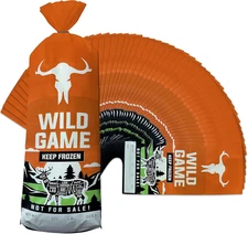 Skywin 50 Pack Wild Game Bags (1-2 Lb) Meat Freezer Bags for Freezer Storage 11”