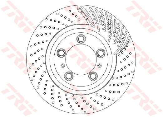 1 X Bremsscheibe TRW DF6721S FüR Porsche 911 Cabriolet 911-image