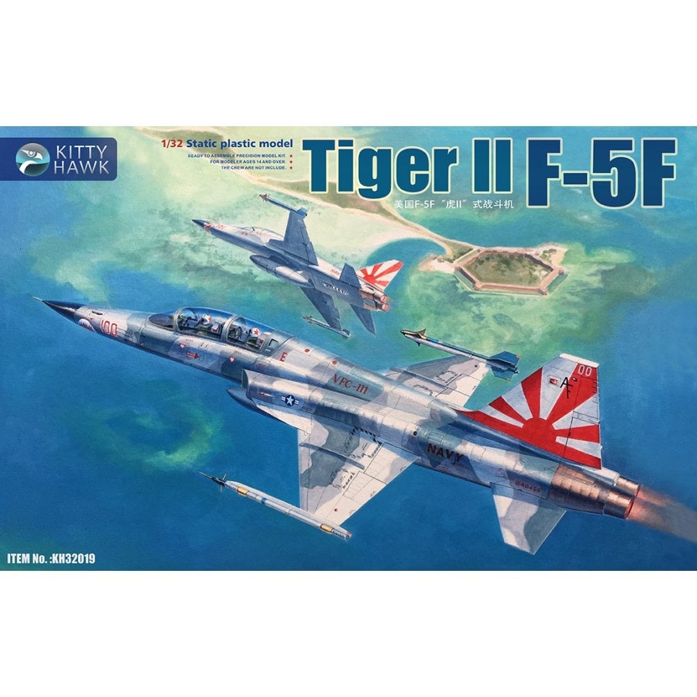 Kitty Hawk 1:32 F-5F Tiger II Aircraft Model Kit KH32019