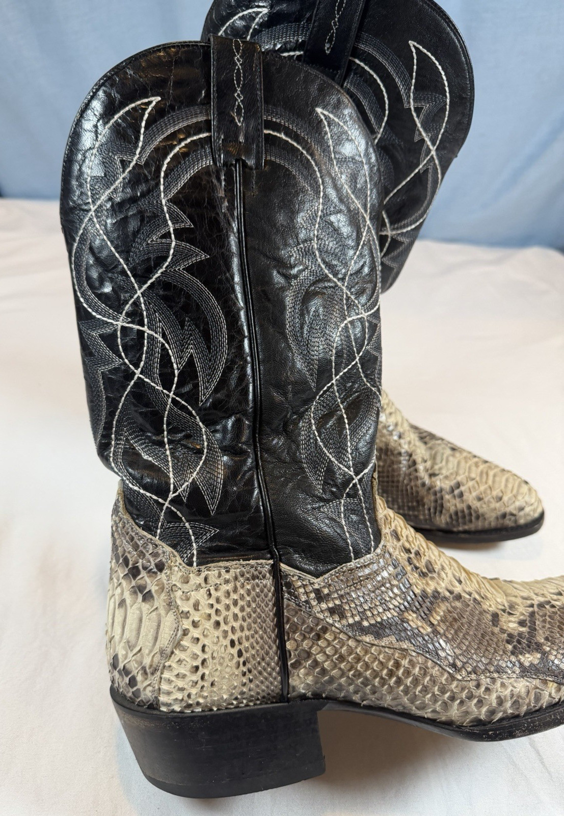 Dan Post Mens 12 Manning Python Cowboy Boots Genu… - image 2