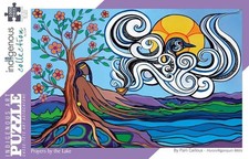 Indigenous Art Puzzle 1000 Pieces " Prayers by the Lake " Pam Cailloux
