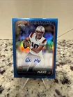 2024 Topps Chrome - Rookie Autographs Drake Maye #RA-DMA Blue Refractor /150