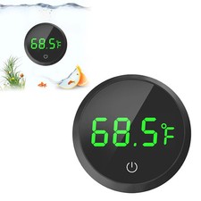Aquarium Digital Black Thermometer Stick on LED Fish Tank Dry Battery Long Life
