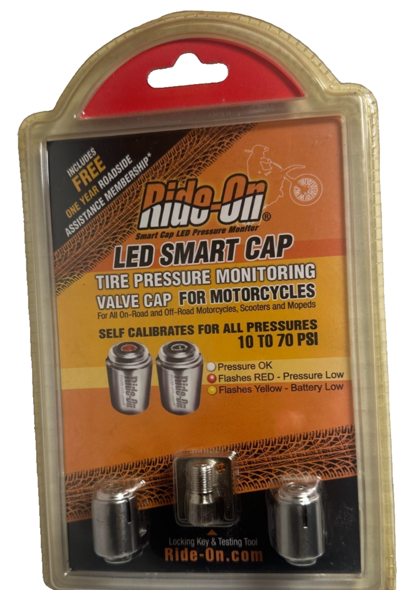 Ride-On 531710 LED Smart Cap Tire Pressure Monitoring Valve Cap 10 to ...