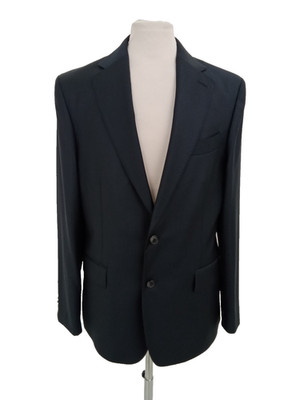 Jaeger Men's Blazer Size 38 Short Navy Tailored Fit Lined Shell 100% Wool New