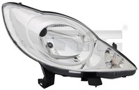 Tyc Hauptscheinwerfer 20-11608-15-2 FüR 107 Peugeot Hdi