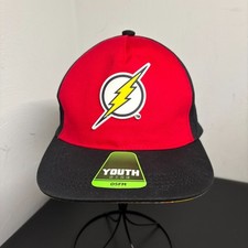 Marvel Flash Youth Flat Brim SnapBack Baseball Hat / Cap DC COMICS OSFM