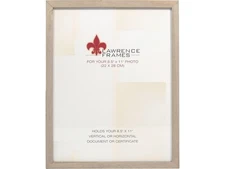 Light Gray Wood Picture Frame 8.5x11 for Wall or Tabletop  Vertical Horizontal