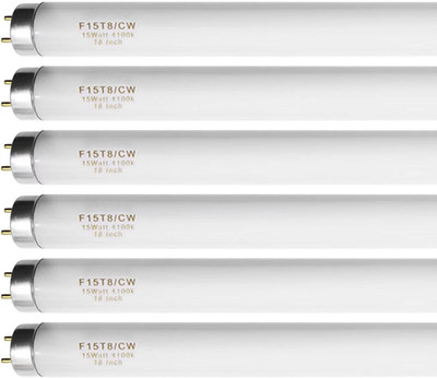 18 Inch F15T8/CW T8 15W Fluorescent Light Bulb Cool White, F15T8/SP41 Replacemen