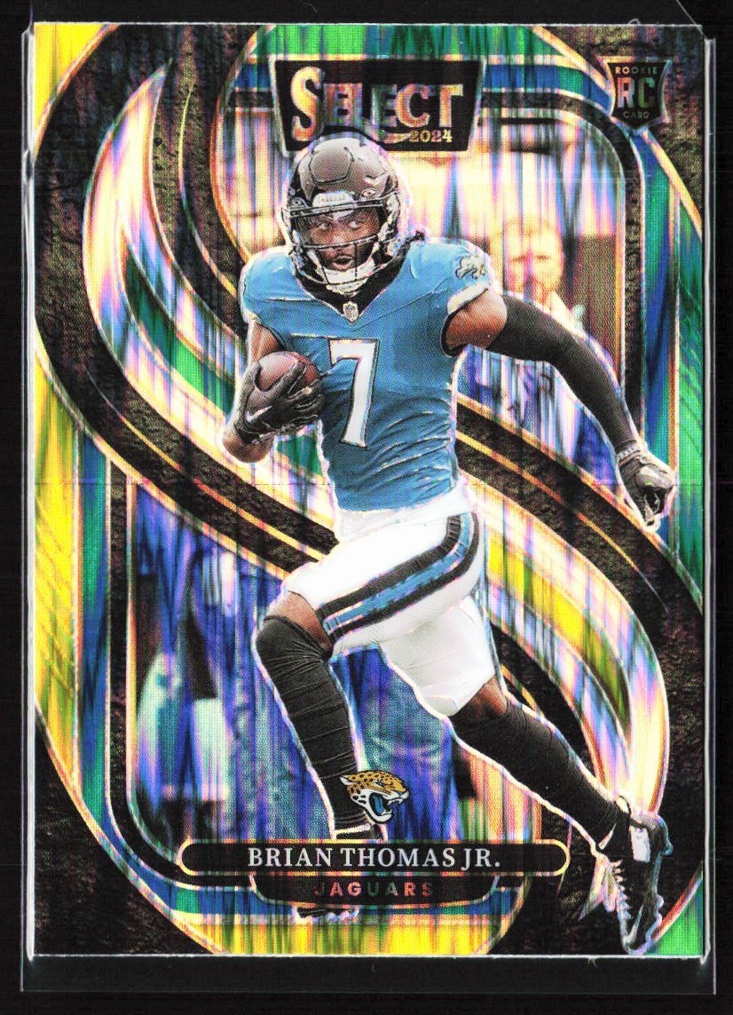 2024 Panini Select Green & Yellow Prizm Shock Premier Level Brian