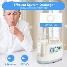 1000ML Phlegm Suction Unit Portable Dental Medical Vacuum Aspirator Machine