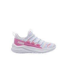 PUMA One4all Slip On Multi Knit Slip On Youth Girls Pink, White Sneakers Casual
