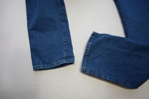 Wrangler Slim Fit Western Cowboy Cut Rugged Denim Blue Jeans Womens Size 11 x 38 - Picture 2 of 10