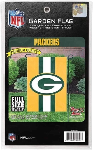 Green Bay Packers Garden Flag Applique Embroidered Banner
