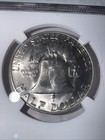 1957-D  Franklin 50c Silver Half Dollar NGC MS 64 FBL Full Bell Lines — photo 5