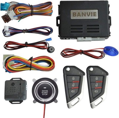 Car Keyless Entry Security Alarm System With Remote Engine Start And Push To Sta