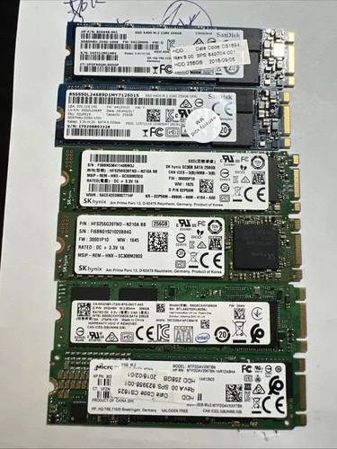 Ssd M.2 256 Gb Sata Sk Hynix Micron Samsung Vari Modelli Per Notebook NO Nvme