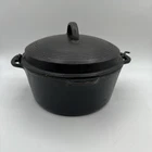 Wagner Ware Sidney 0 Cast Iron Dutch Oven w Lid Handle And Trivet 1267 Vintage
