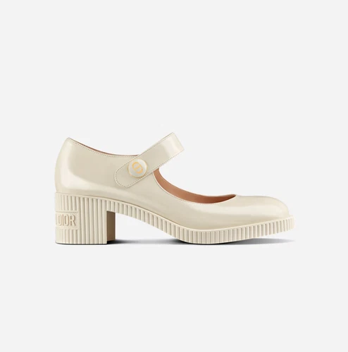 Escarpins CHRISTIAN DIOR blanc doux poupée D Mary Jane taille 37,5/US 7,5