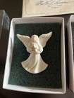 LENOX PORCELAIN ANGEL AND DOVE PINS W GOLD ACCENT EXC WITH BOXES — photo 6