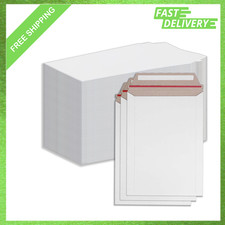 Self-Seal Rigid Mailers 9x12 Inch White Pack of 100 Lightweight Tear-Resistant