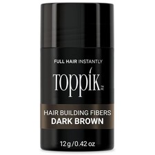   TOPPIK Hair Building Fibers, Dark Brown - 0.42oz.  