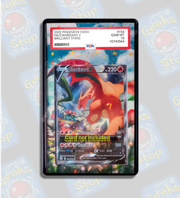 Charizard V Alt Art PSA CGC Beckett | Display Case Extended Art for Pokemon Card