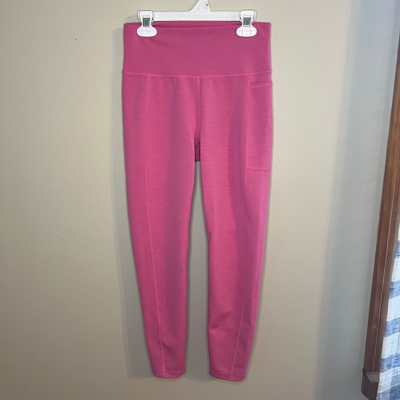 Sweaty Betty Womens Sz 4-6 Super Sculpt Pocket 7/8 Leggings Camellia Pink