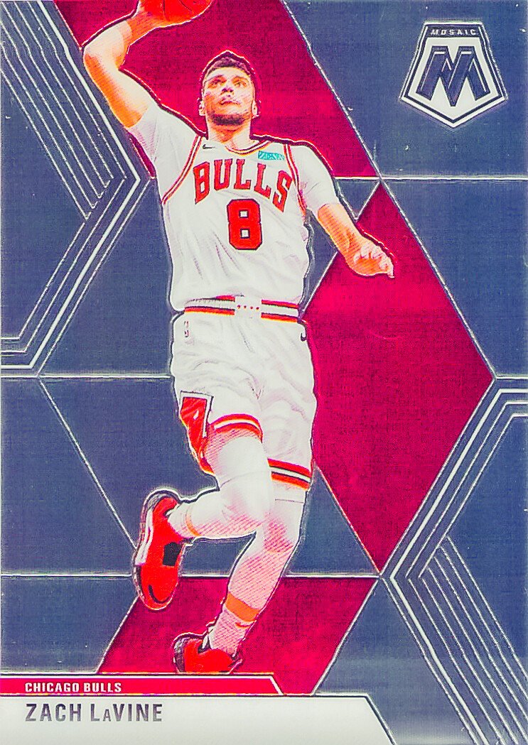 Zach LaVine 2019-20 Panini MOSAIC BASKETBALL Chrome Base Card #87