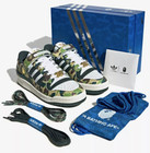 ADIDAS FORUM 84 BAPE 30TH ANNIVERSARY CAMO LOW TRAINERS - GREEN ID4771 MEN UK8