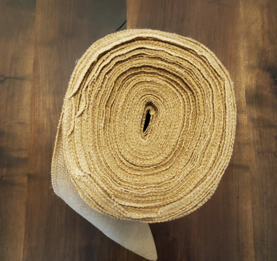 Corredor de mesa vintage de encaje de arpillera 12"x30 yardas, nuevo, decoración de boda, rústico Foto 3 de 4